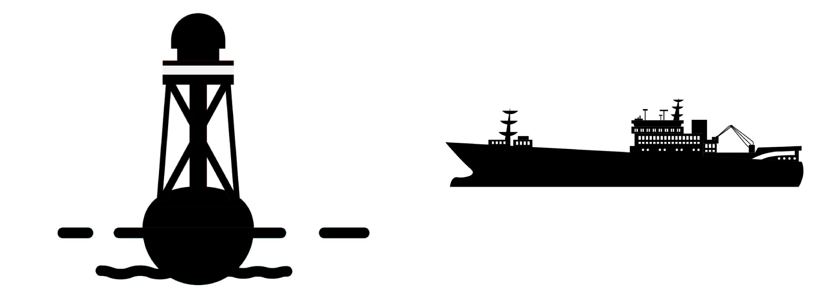 Buoy and ship icons